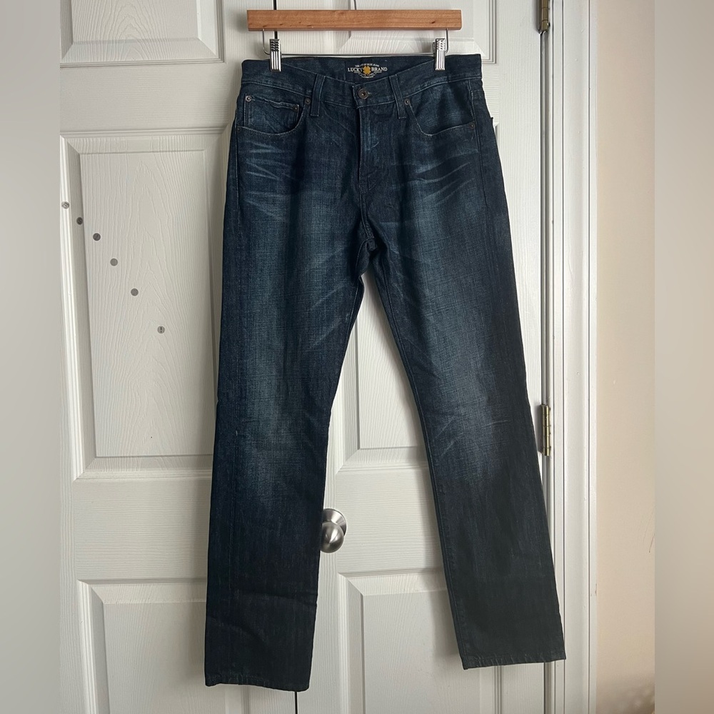 Lucky Brand 1 Authentic Skinny Zipper Fly Blue Denim Jeans Size 31 x 32